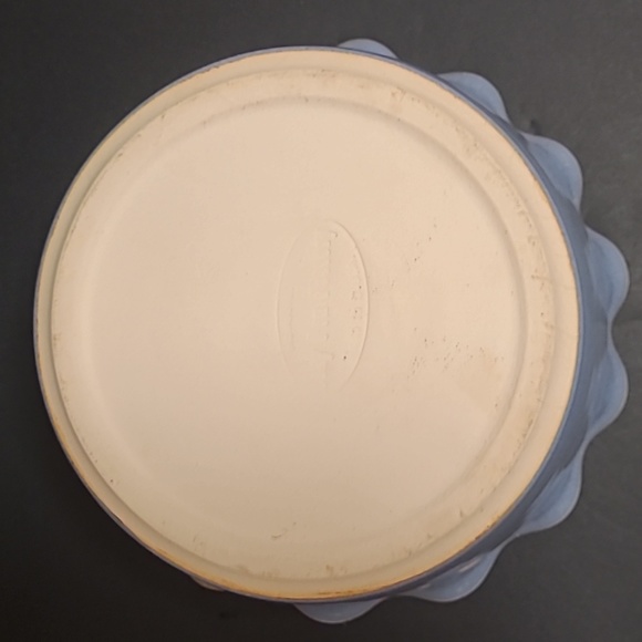 Vintage Clay Pen Pottery USA Casserole Dish With Scalloped Ruffled Rim - Picture 12 of 16